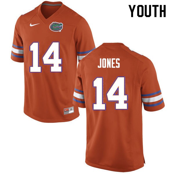 Youth #14 Emory Jones Florida Gators College Football Jerseys Orange